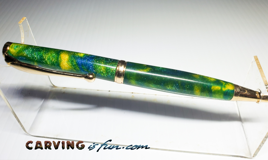 Polyester Resin Hand Crafted Pen